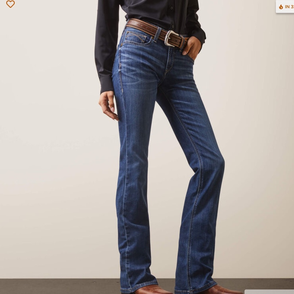 ARIAT R.E.A.L DENIM Perfect Rise Boot Women’s Blue Jeans